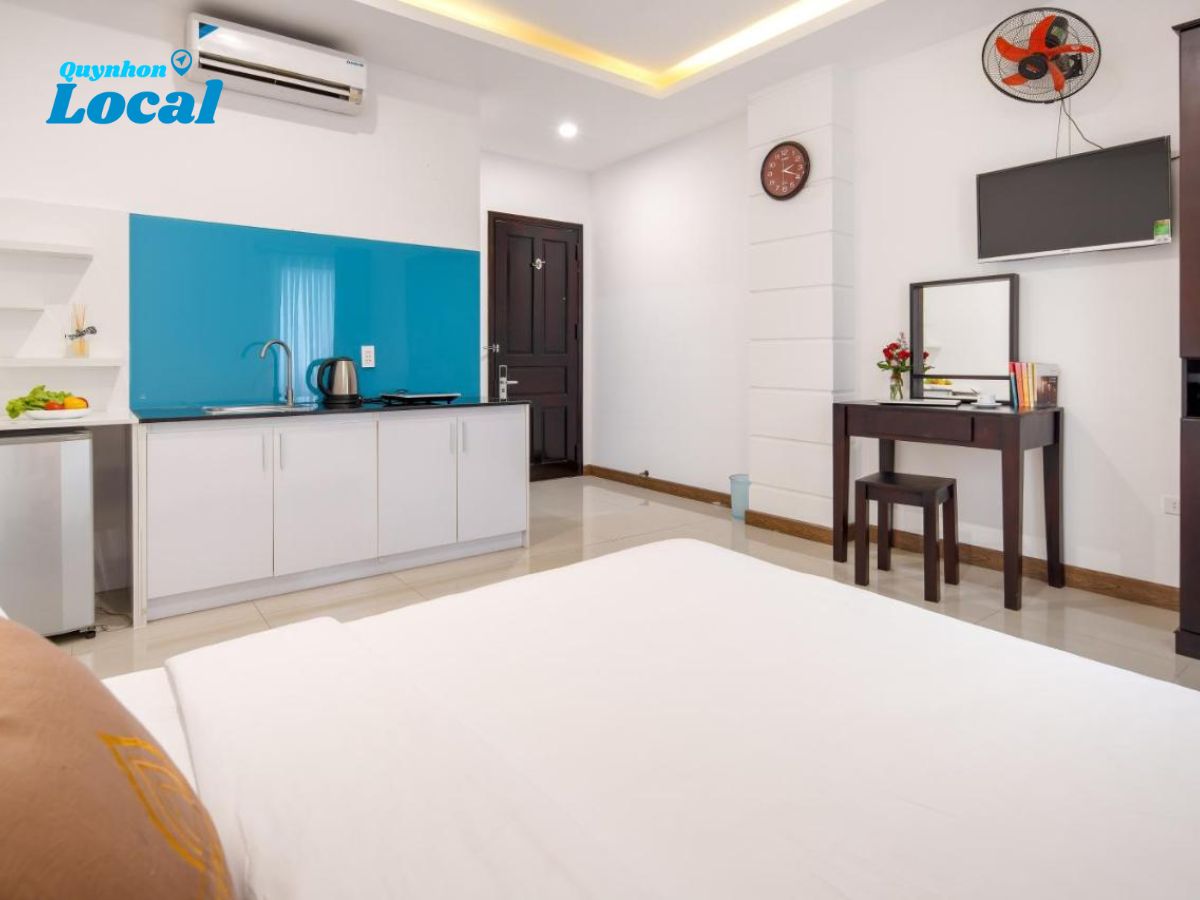 Phòng có bếp cho du khách thỏa sức nấu nướng