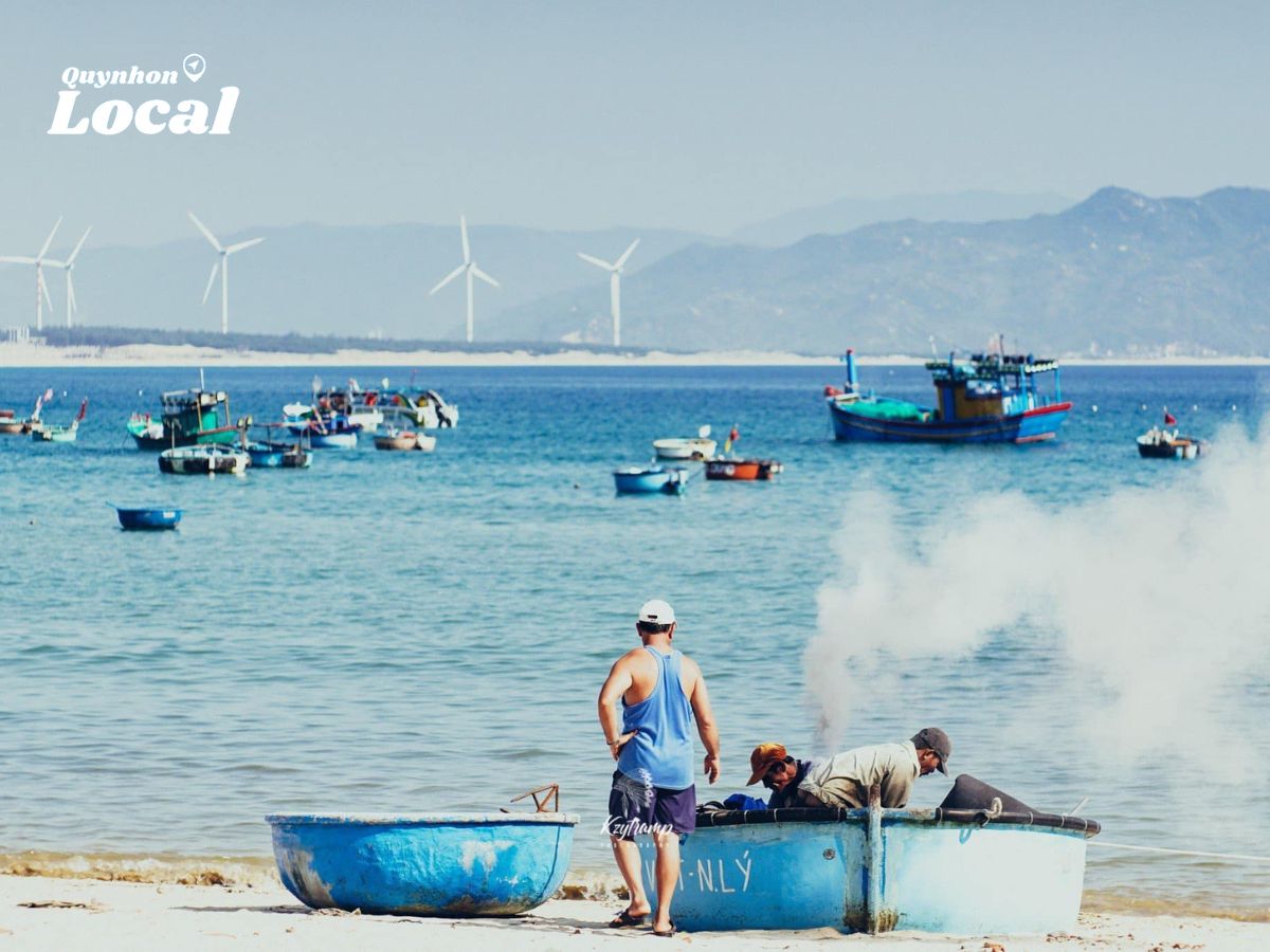 Làng chài Nhơn Lý quá đỗi yên bình
