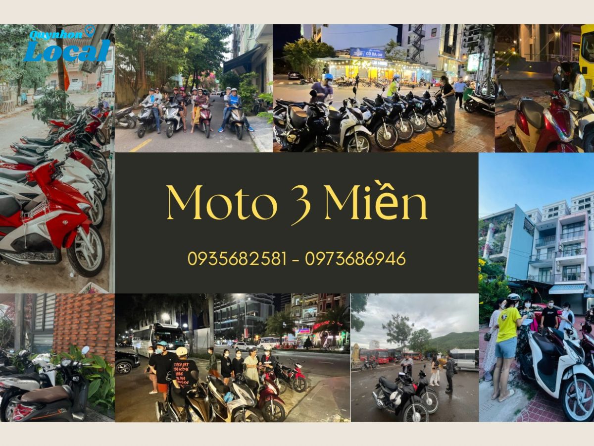 Dịch vụ thuê xe máy Quy Nhơn - Moto 3 miền