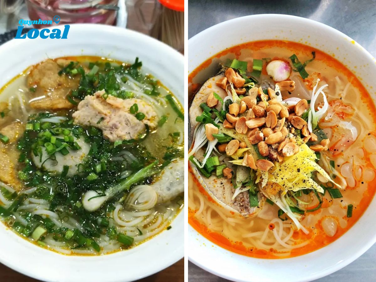 Tô bánh canh chả cá quen thuộc khi du lịch Quy Nhơn