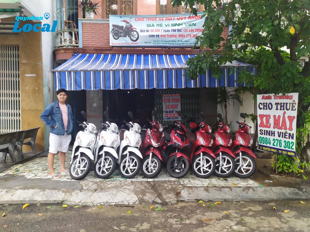 Địa điểm thuê xe máy Quy Nhơn giá rẻ cho sinh viên