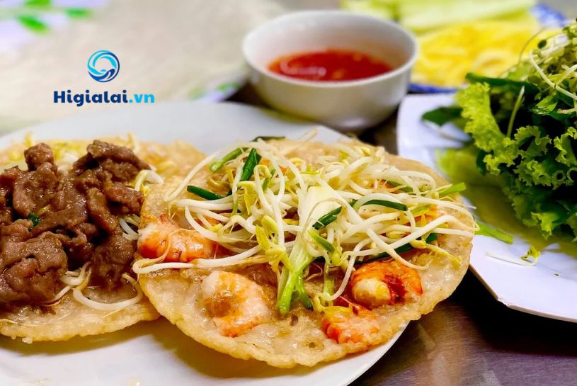 Bánh xèo tôm nhảy Quy Nhơn