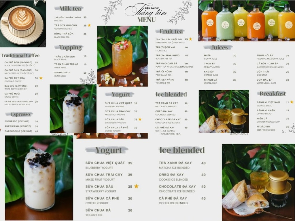 Tiệm cà phê tháng tám